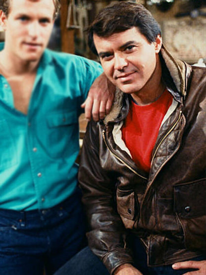 Robert Urich Cheers Brown Leather Jacket