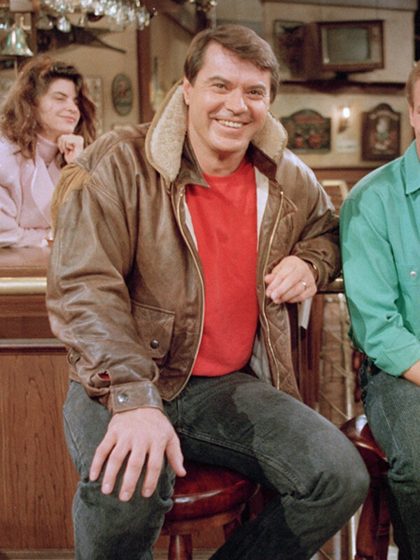 Robert Urich Cheers Brown Leather Jacket