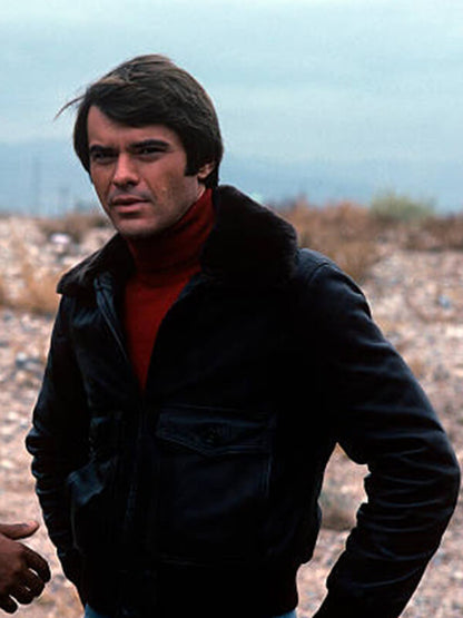 Robert Urich Vegas TV Series Black Bomber Jacket