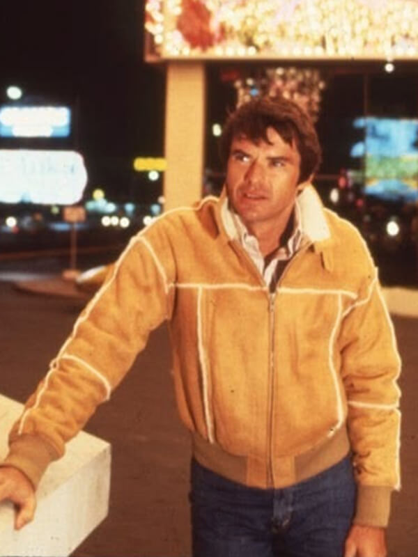 Robert Urich Vegas TV Series Suede Shearling Jacket