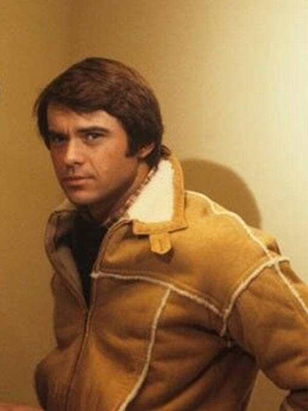 Robert Urich Vegas TV Series Suede Shearling Jacket