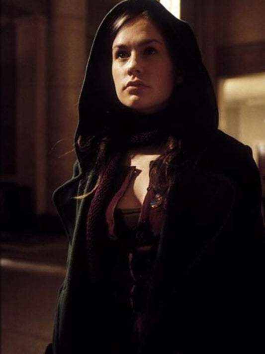 Rogue X-Men 2000 Anna Paquin Green Wool Hooded Coat