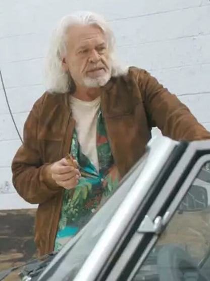 Ron White Tires S02 Brown Suede Leather Jacket