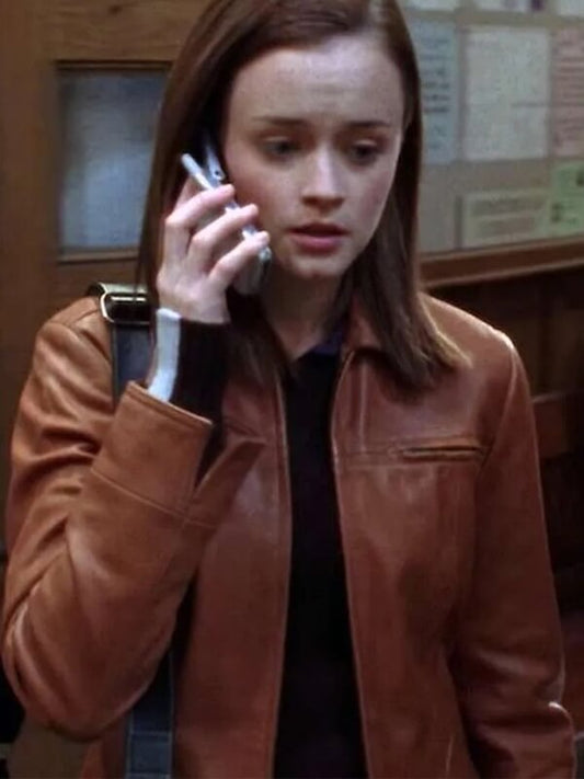 Rory Gilmore Gilmore Girls Brown Leather Jacket
