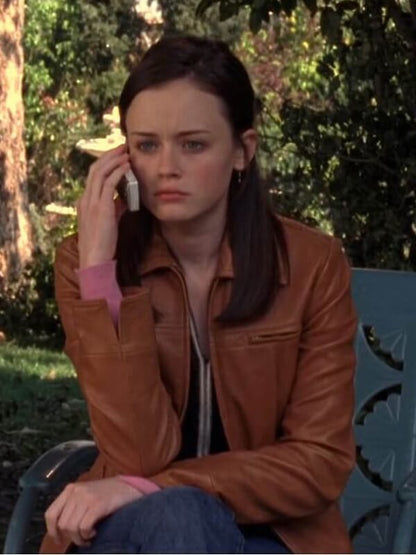 Rory Gilmore Gilmore Girls Brown Leather Jacket
