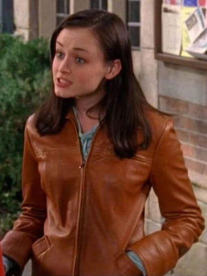 Rory Gilmore Gilmore Girls Brown Leather Jacket