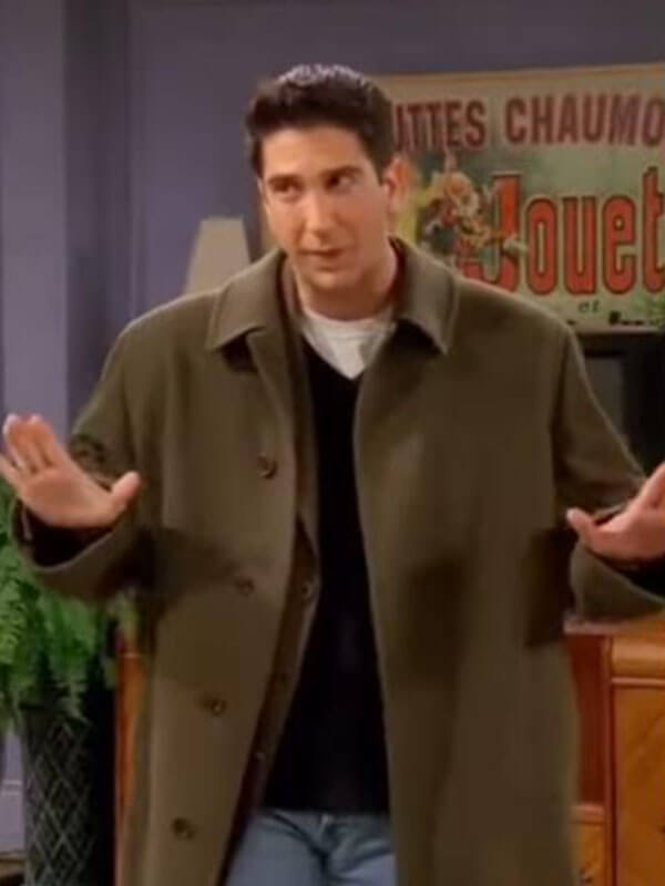 Ross Geller Friends S03 David Schwimmer Wool Coat