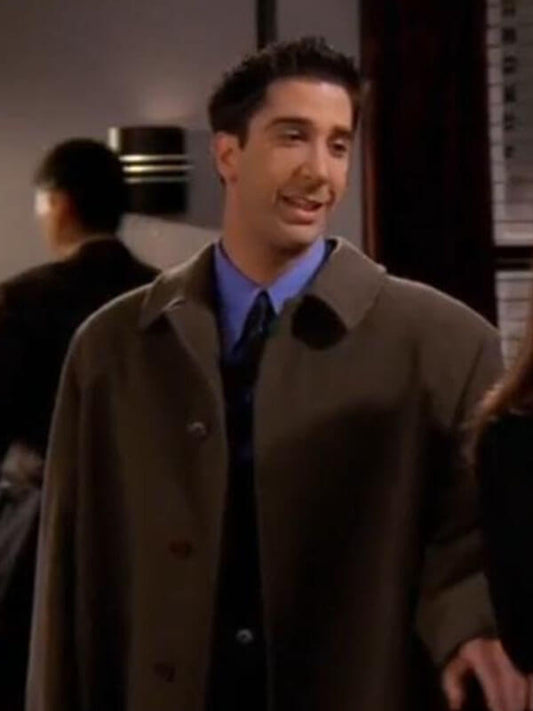 Ross Geller Friends S03 David Schwimmer Wool Coat