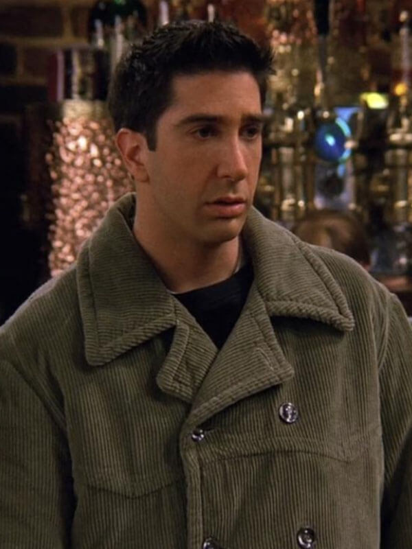 Ross Geller Friends S03 Green Corduroy Coat