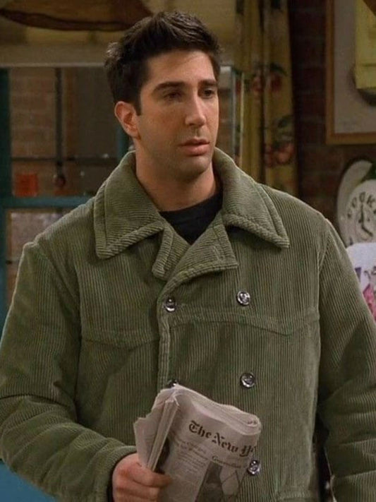 Ross Geller Friends S03 Green Corduroy Coat