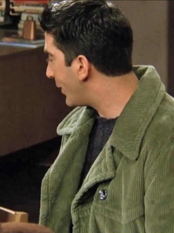 Ross Geller Friends S03 Green Corduroy Coat