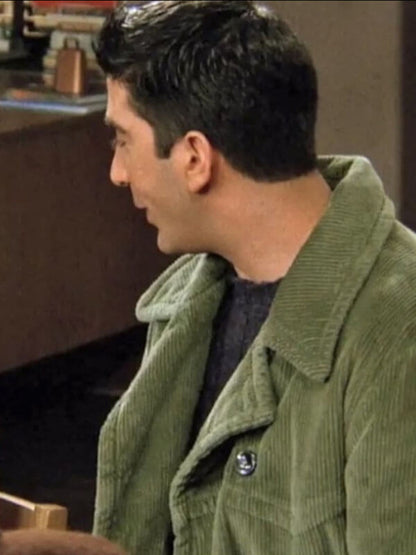 Ross Geller Friends S03 Green Corduroy Coat