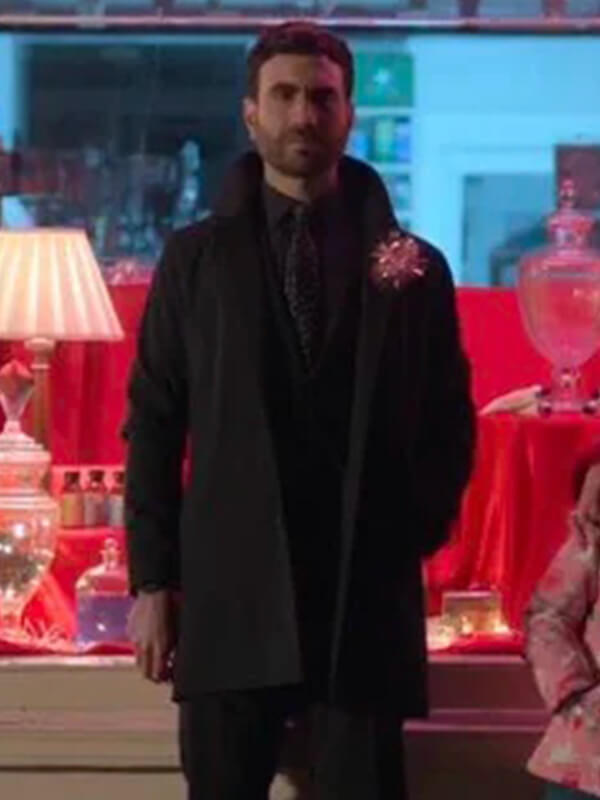 Roy Kent Ted Lasso S02 Black Wool Coat
