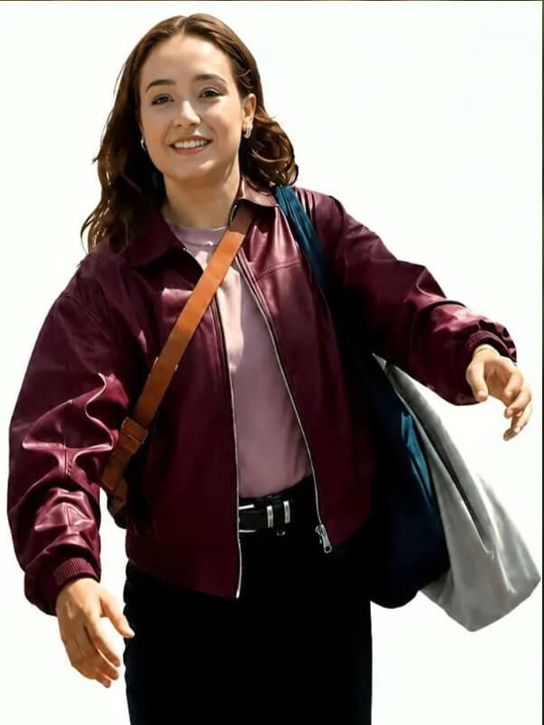 Ruby Stokes Below 2026 Bomber Leather Jacket