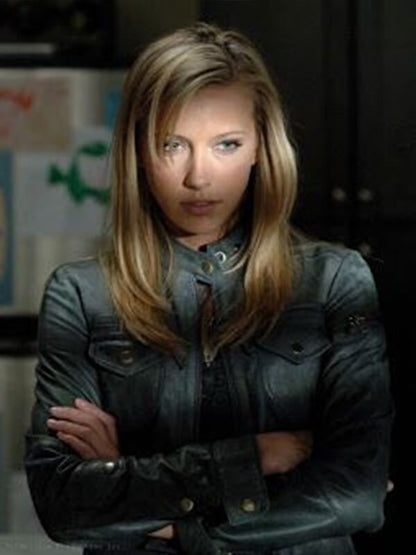 Ruby Supernatural Katie Cassidy Grey Leather Jacket