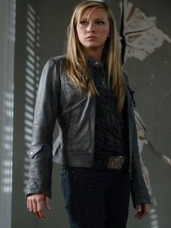 Ruby Supernatural Katie Cassidy Grey Leather Jacket