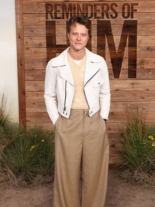 Rudy Pankow Reminders Of Him 2026 Premiere Leather Jacket