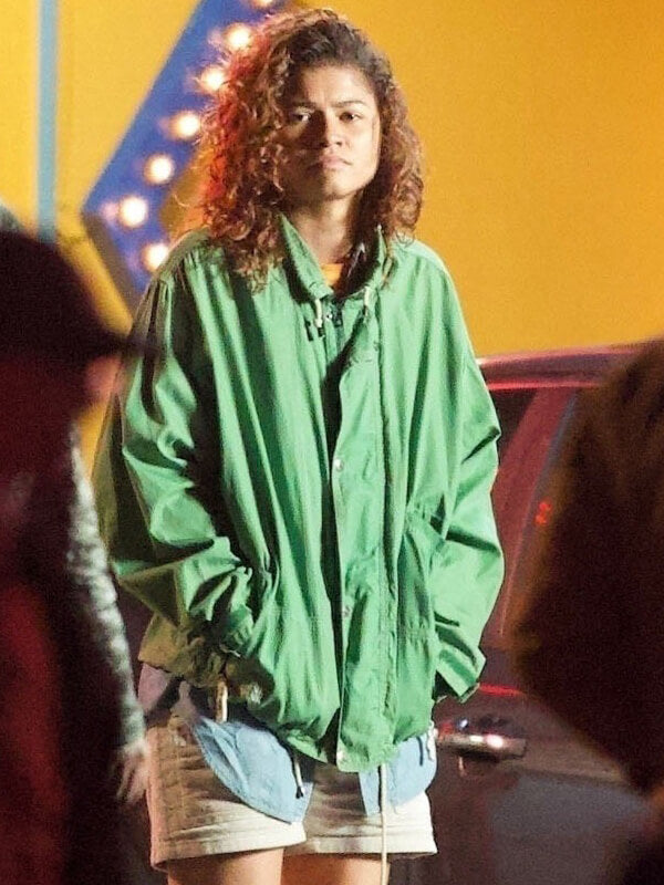 Rue Bennett Euphoria S03 Zendaya Green Cotton Jacket