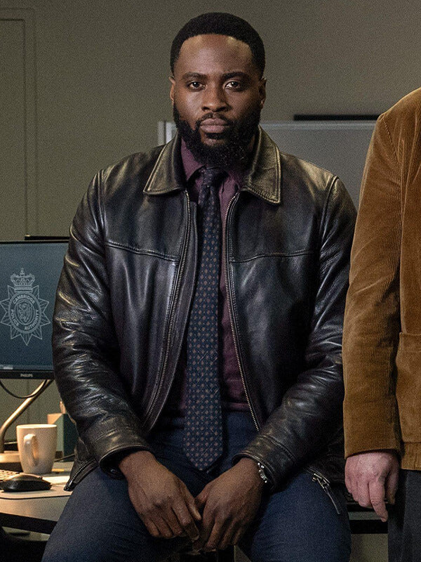 Russell Carter Ludwig S01 Black Leather Jacket