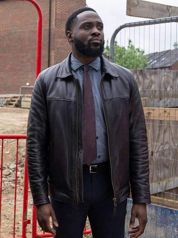 Russell Carter Ludwig S01 Black Leather Jacket