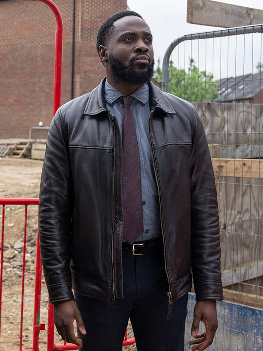 Russell Carter Ludwig S01 Black Leather Jacket