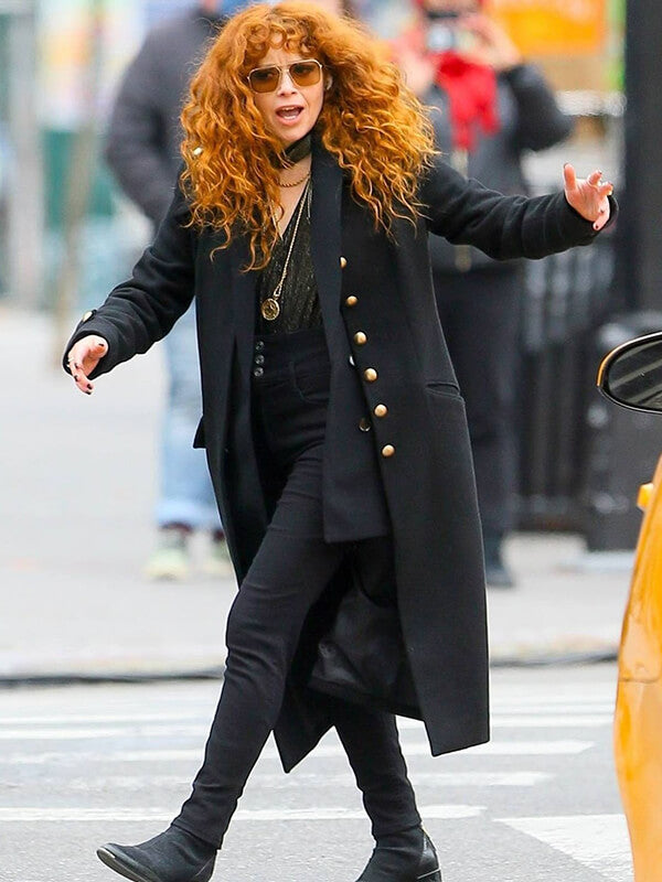 Russian Doll S02 Natasha Lyonne Black Wool Coat
