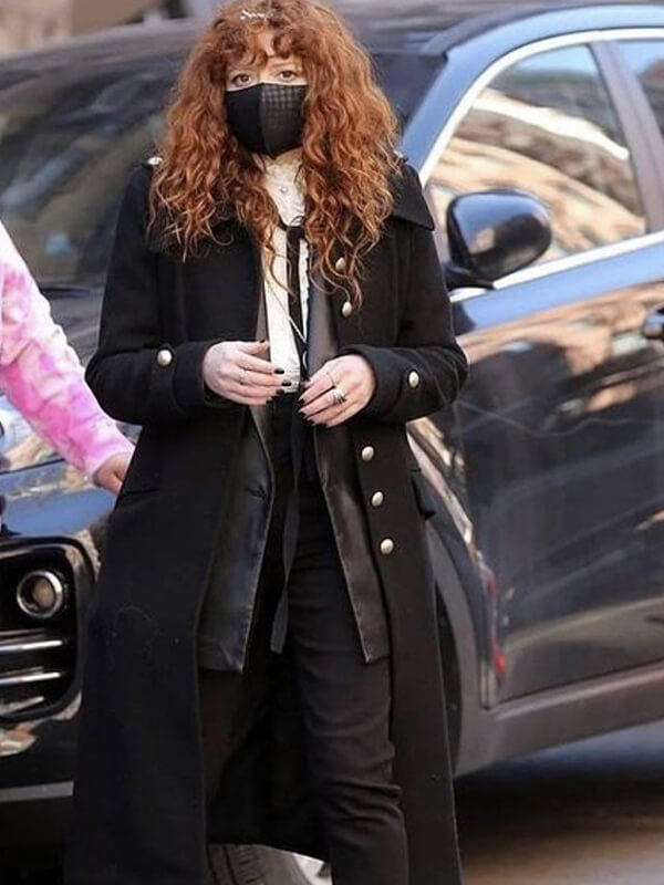 Russian Doll S02 Natasha Lyonne Black Wool Coat