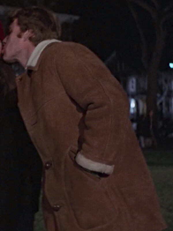 Ryan O’Neal Love Story Sheepskin Brown Shearling Coat