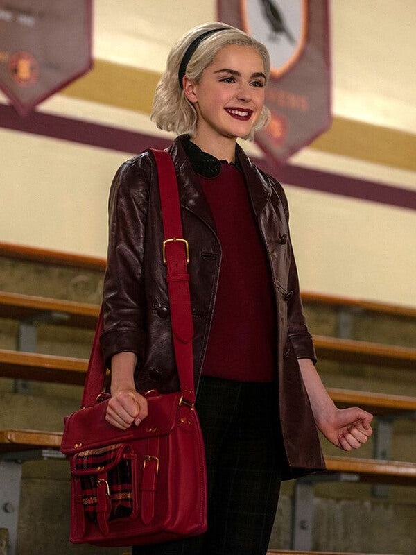 Sabrina Spellman Chilling Adventures of Sabrina Leather Coat