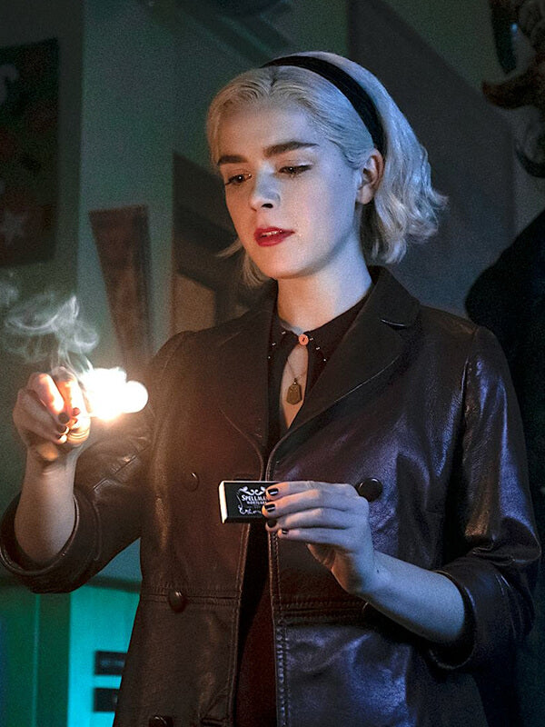 Sabrina Spellman Chilling Adventures of Sabrina Leather Coat