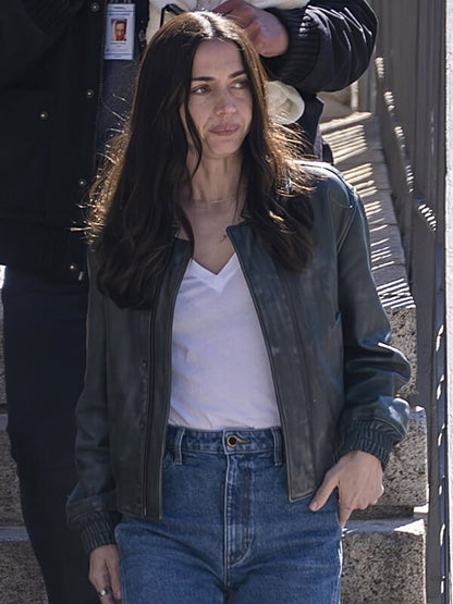 Safe Houses 2026 Ana de Armas Black Leather Jacket