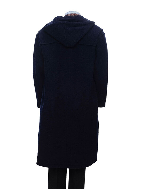 Sage Stallone Rocky V Blue Wool Duffle Coat