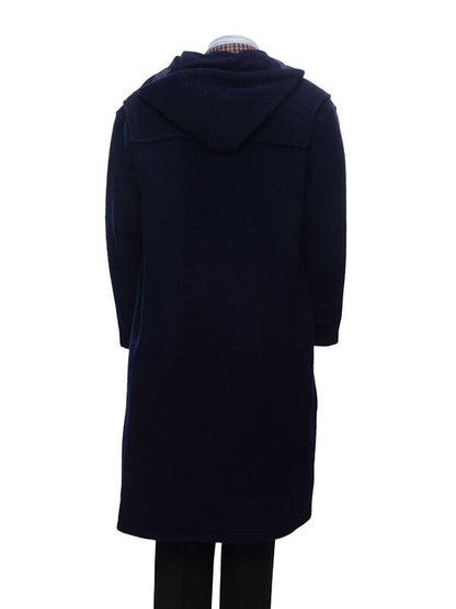 Sage Stallone Rocky V Blue Wool Duffle Coat