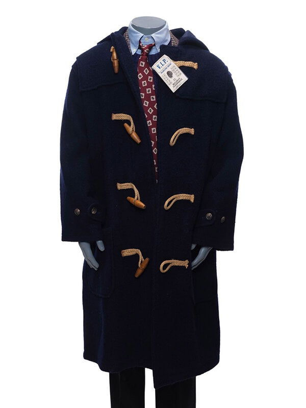 Sage Stallone Rocky V Blue Wool Duffle Coat