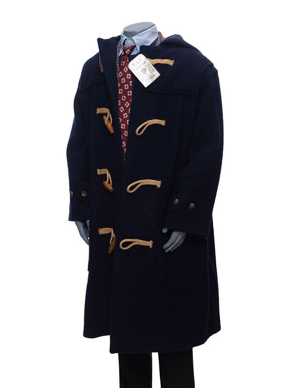 Sage Stallone Rocky V Blue Wool Duffle Coat