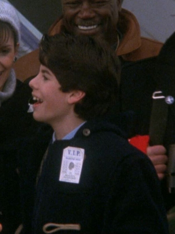 Sage Stallone Rocky V Blue Wool Duffle Coat