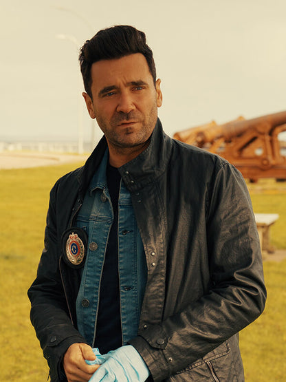 Saint-Pierre S01 Allan Hawco Black Leather Jacket