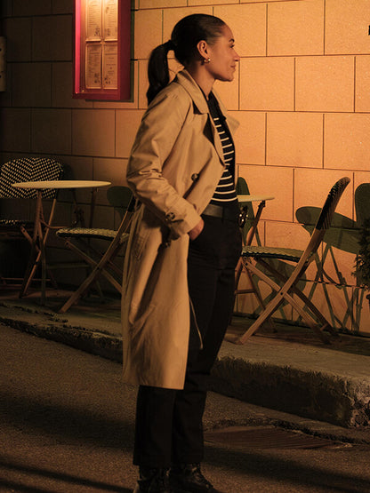 Saint-Pierre S01 Josephine Jobert Beige Coat