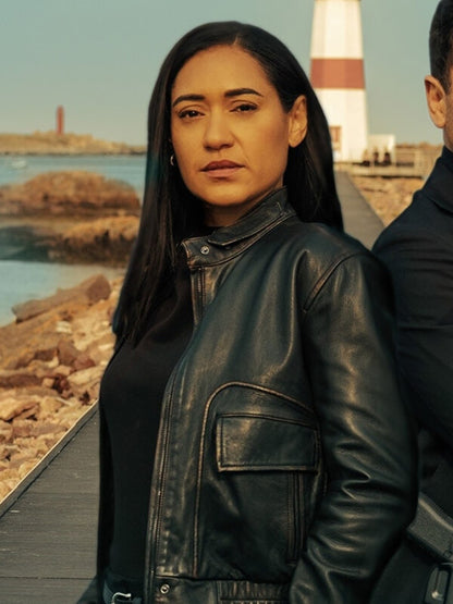 Saint-Pierre S01 Josephine Jobert Black Bomber Jacket