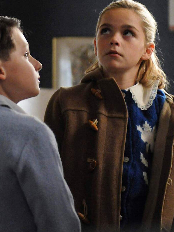 Sally Draper Mad Men Beige Duffle Wool Coat