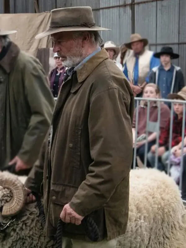 Sam Neill Rams Brown Cotton Jacket