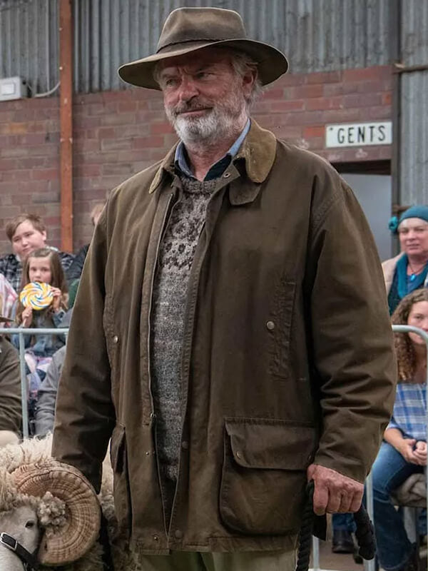 Sam Neill Rams Brown Cotton Jacket