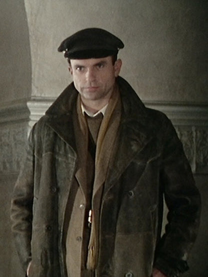 Sam Neill Reilly Ace Of Spies Leather Coat