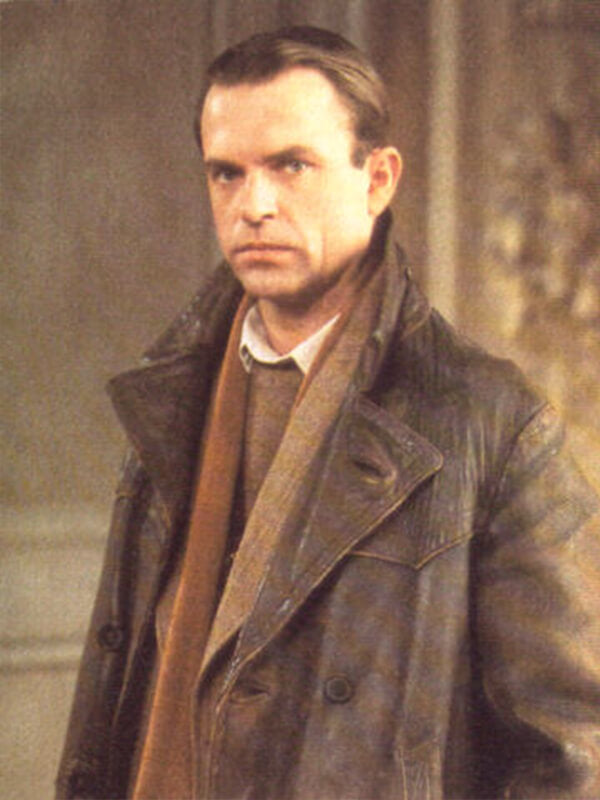Sam Neill Reilly Ace Of Spies Leather Coat