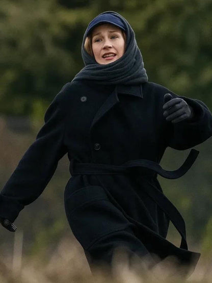 Sandra Hüller Project Hail Mary 2026 Black Wool Coat