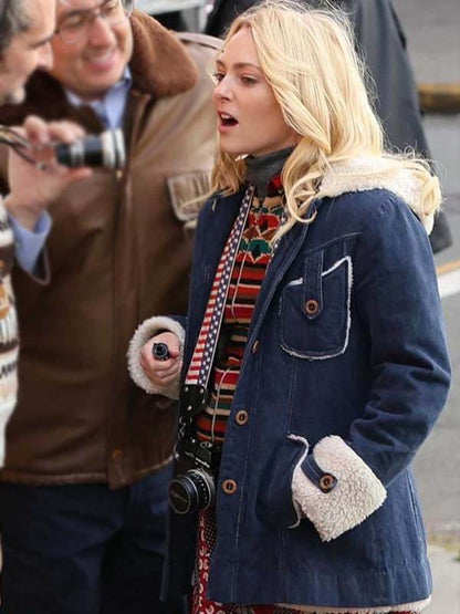Sasha Czack I Play Rocky 2026 Denim Shearling Coat