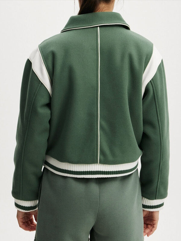 Scarlett Rayner Trying 2026 Princess Varsity Jacket
