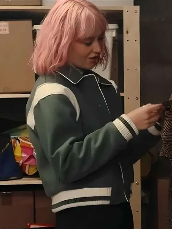Scarlett Rayner Trying 2026 Princess Varsity Jacket