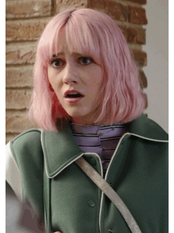 Scarlett Rayner Trying 2026 Princess Varsity Jacket