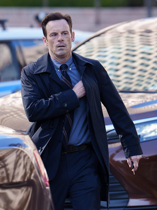 Scoot McNairy Furious 2026 Blue Cotton Coat